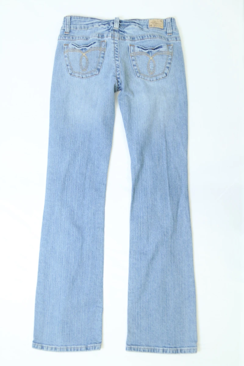 Women's Light Blue Low-rise Bootcut Jeans Size 27"