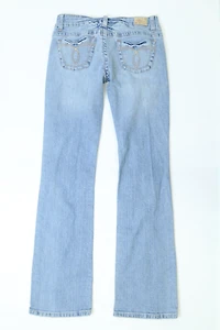Women's Light Blue Low-rise Bootcut Jeans Size 27"