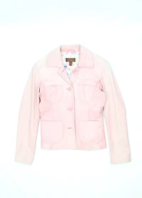 Women's Pink Danier Leather Jacket Size XXS