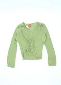 Women's Green Miss Sixty V-neck Long sleeve Size Large