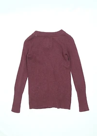 Women's Abercrombie & Fitch Maroon Button-up Cardigan Sweater Size Medium