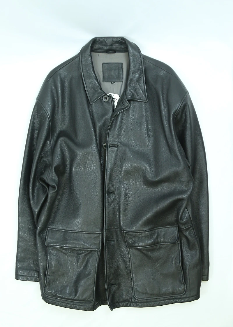 Men's Field Gear Heavy Premium Leather Jacket Size XL