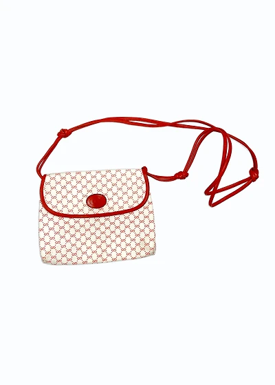 Vintage Gucci Micro GG print crossbody shoulder bag