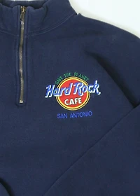 Men's San Antonio Hard Rock Cafe Quarter Zip Size Large