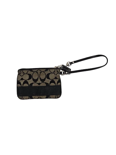 Women's Coach Wristlet (Black/Grey)