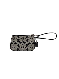 Women's Coach Wristlet (Black/Grey)