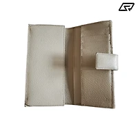 Womens Gucci Monogram Canvas & Leather Wallet Clutch