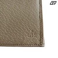 Womens Gucci Monogram Canvas & Leather Wallet Clutch