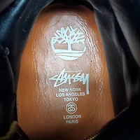 Mens Stüssy x Timberland 6-Inch Boots Size 8US