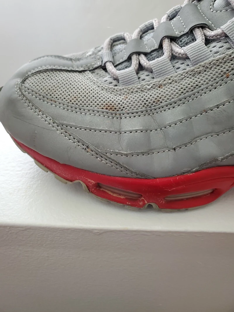 Mens Air Max 95 Attack Pack Metallica Reflective Silver Shoes Sneakers Fits 9.5US