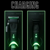 Wireless Charging Clipper Black Titanium With Mim Fade Blade - FXT45C