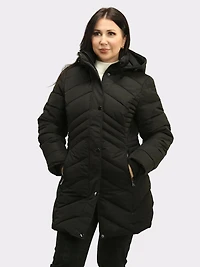 Faux Fur Hooded Coat