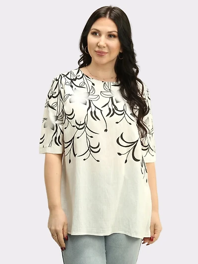 Leaf Printed Top