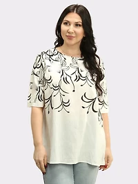 Leaf Printed Top