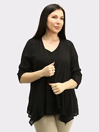 Asymmetric Hem Cardigan