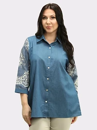 Floral Embroidered Blouse