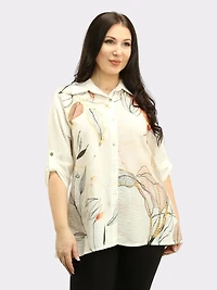 Leaf Print Blouse