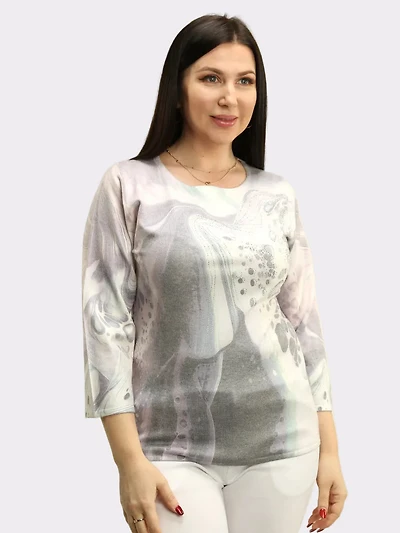 Swirl & Dot Cashmere Sweater