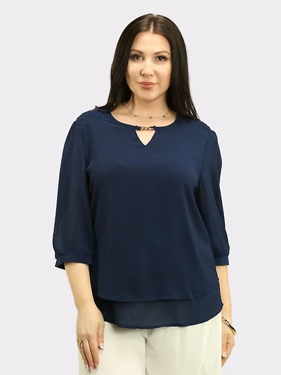 Quilted Layered Blouse
