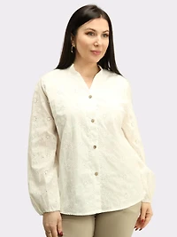 Floral Embroidered Blouse
