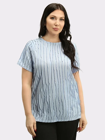 Textured Ruffle Top