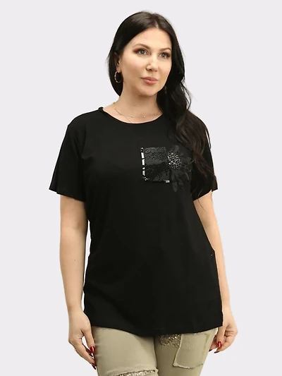 Stone Patch Floral Detail Top