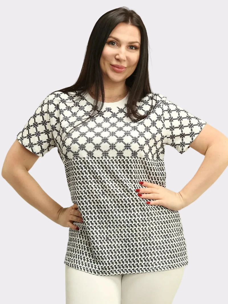 Geometric Print Top