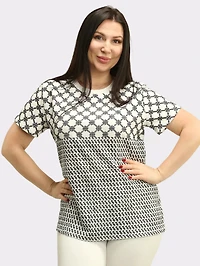 Geometric Print Top