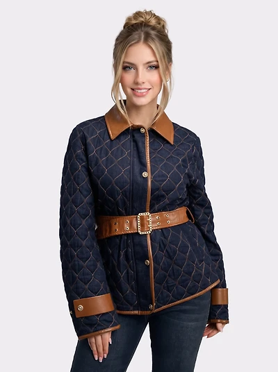 Quilted Belted Jacket