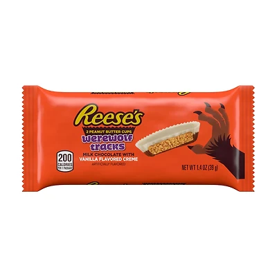 REESE'S Werewolf Tracks Milk Chocolate Peanut Butter Cups 1.4OZ