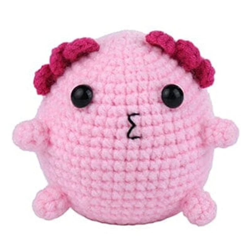 The LOOP Brigade: DIY Mini Crochet Plush Toy Complete Kit For Beginners - Lily the Axolotl