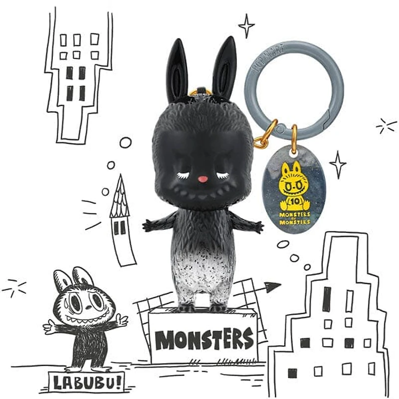 Pop Mart x THE MONSTERS: 10th Anniversary Special Edition Keyring Figurine Blind Box (1pc)