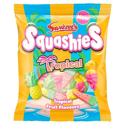 Swizzels Squashies Tropical Fruit Flavours - 100g Imported From England