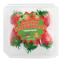 Raindrops Gummy: Liquid Filled Strawberries Gummy - 3.8oz