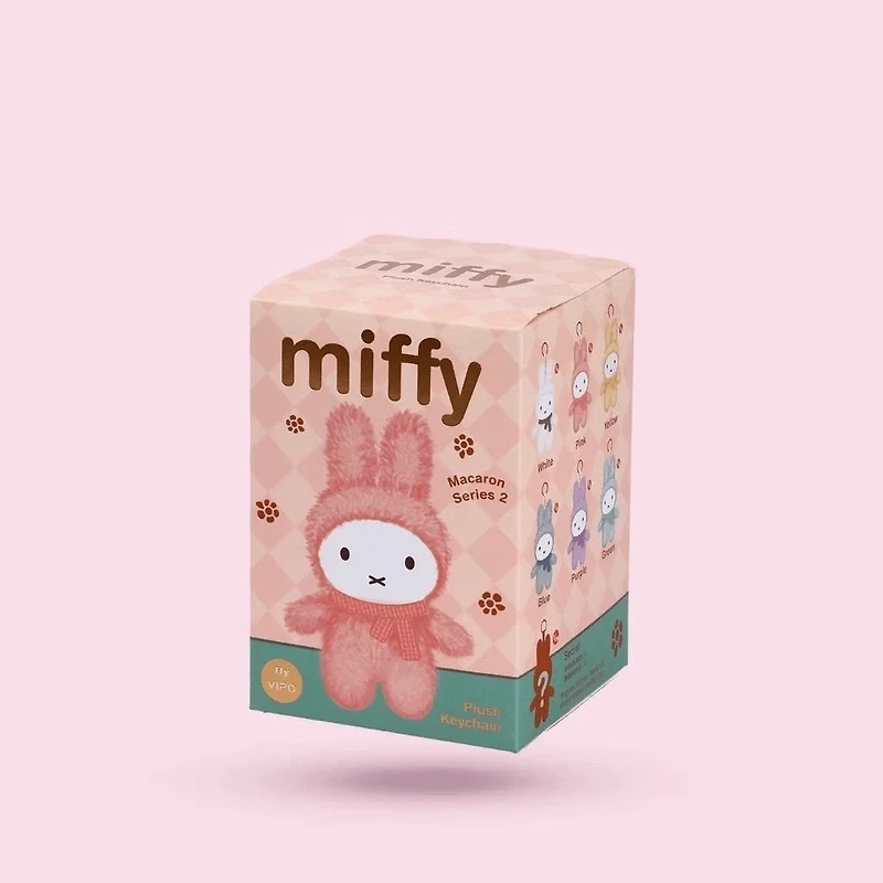 Miffy Macaron Plush Series 2 Keychain Blind Box - 1pc