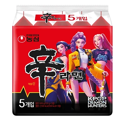 Nongshim Shin Ramyun K-Pop Demon Hunters 5-Pack
