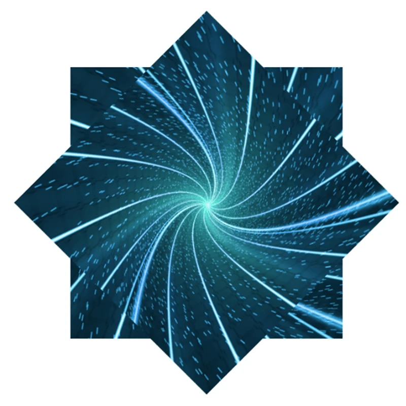 StarFlicks Space Designs Spinning Star Multi Color