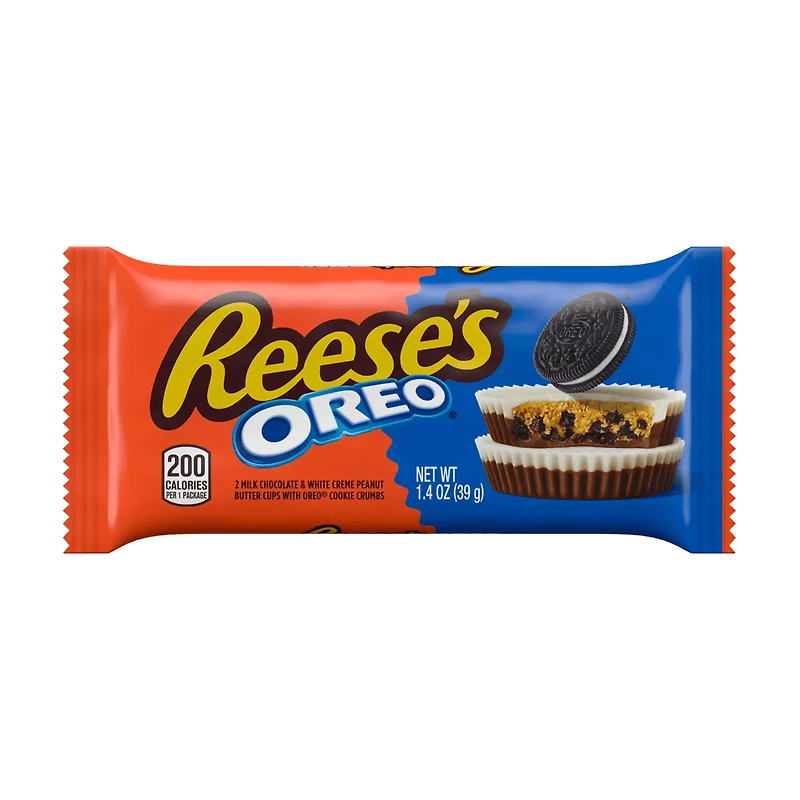 REESE'S OREO Milk Chocolate and White Creme Peanut Butter Cups – 1.4oz