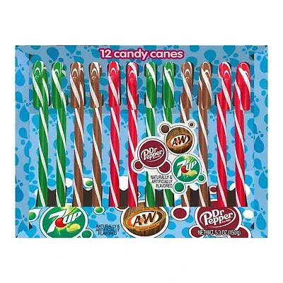 Soda Pop Candy Canes - 12ct