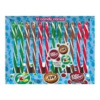 Soda Pop Candy Canes - 12ct