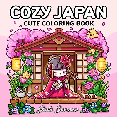Cozy Japan: Cute Coloring Book for Adults and Teens By Jade Summer