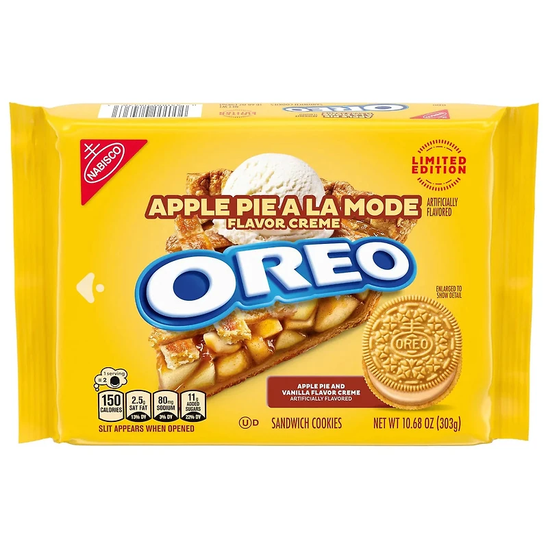 Oreo Apple Pie a la Mode Sandwich Cookies – (10.68oz)