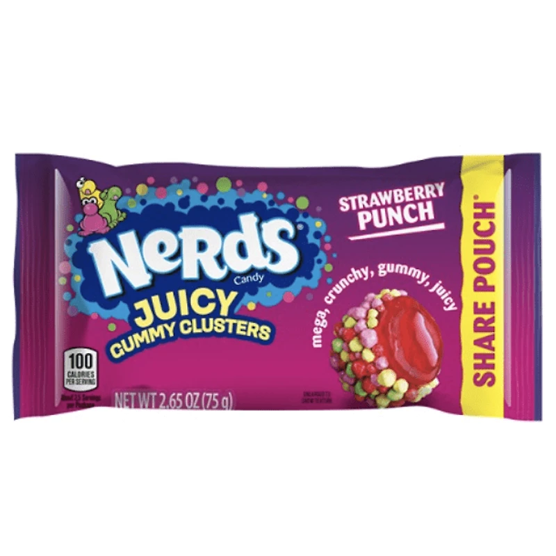 Nerds Juicy Gummy Clusters Strawberry Punch - 2.5oz