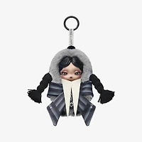 Pop Mart SKULLPANDA × Wednesday Plush: Nevermore Academy Uniform Version
