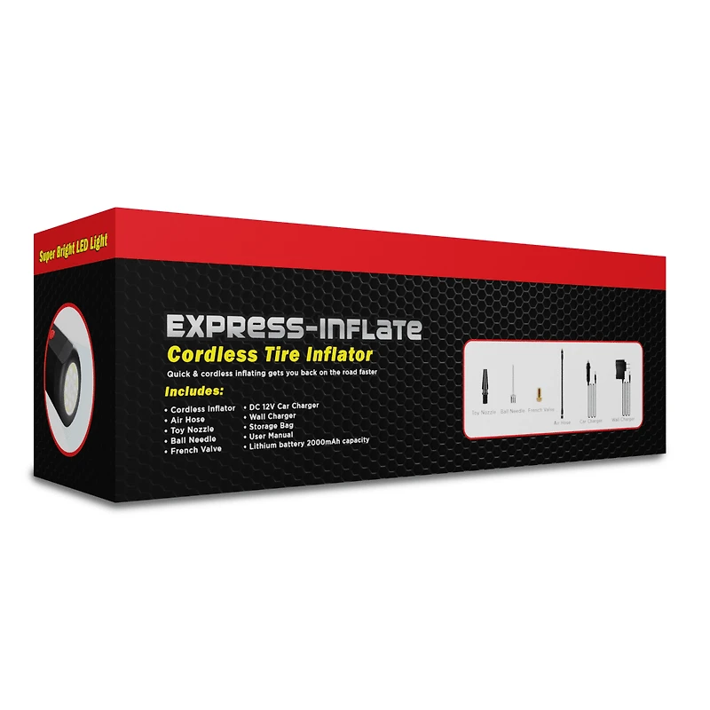 AccelAIR Cordless Portable Tire Inflator | As Seen on Instagram