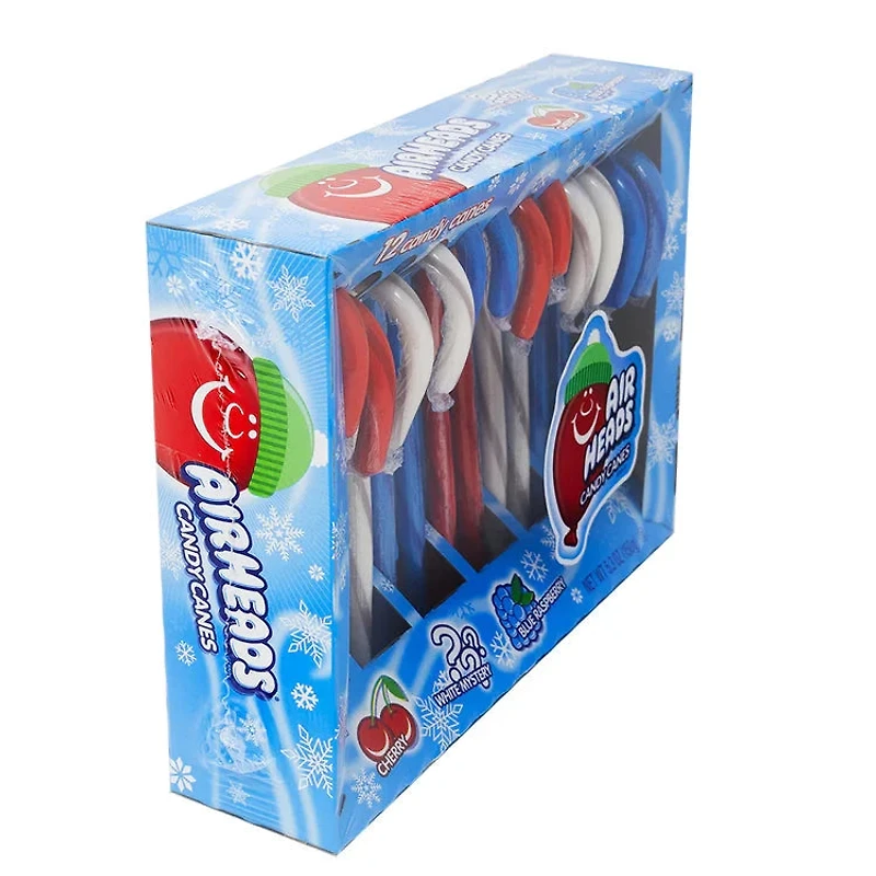 Airheads Candy Canes – Fruity Flavors Holiday Pack (12 Count)