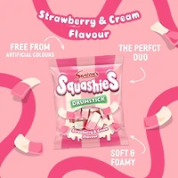 Swizzels Squashies Strawberry and Cream - 120g Imported From England