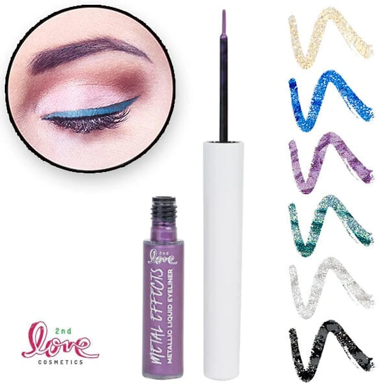 2nd Love Metal Effects: Metallic Graphic Liquid Eyeliner (Color Ships Asst.)