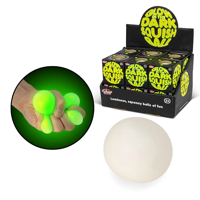 Scrunchems Glow In The Dark Squishy Ball Fidget Toy (1pc)