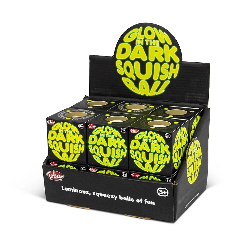 Scrunchems Glow In The Dark Squishy Ball Fidget Toy (1pc)
